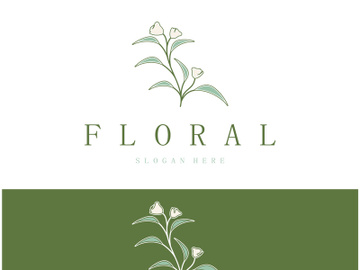 Elegant floral and leaf frame. Delicate botanical vector illustration for labels, spas, corporate identity, and wedding invitations preview picture