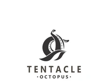 Octopus tentacle logo image design ocean animal vintage illustration