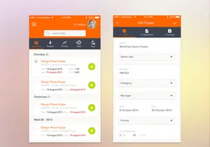 Workflow UI Free PSD
