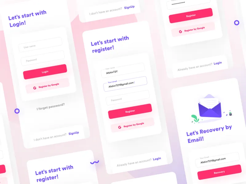 login & register