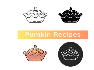 Pumpkin pie icon preview picture