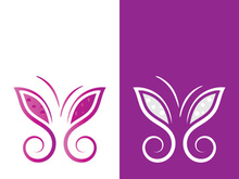 Butterfly logo icon vector design illustration