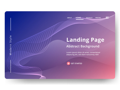 Asbtract background Landing page template vol 1