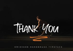 Emixvade - Handbrush Font