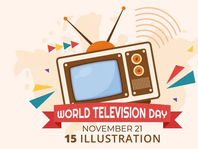 15 World Television Day Illustration