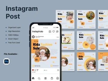 General Kids Instagram Post Templates preview picture