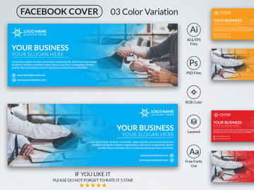 Corporate Facebook Cover Design Template preview picture