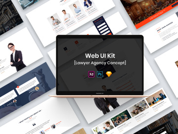 Lawyer Agency Web UI Kit preview picture