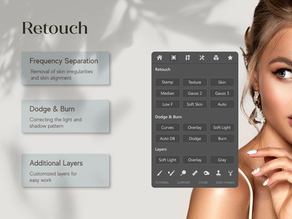 Top Retouch Panel for Adobe Photoshop