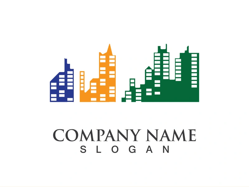 Modern city skyline vector illustration in flat design