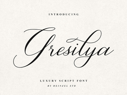 Gresilya Calligraphy Script