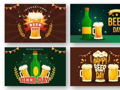 17 International Beer Day Illustration