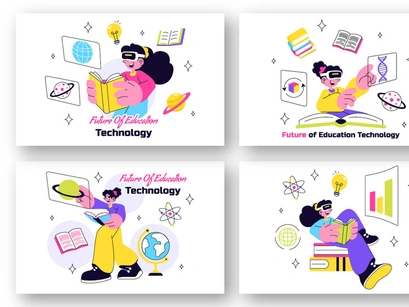 10 Future of Education Technology Illustration