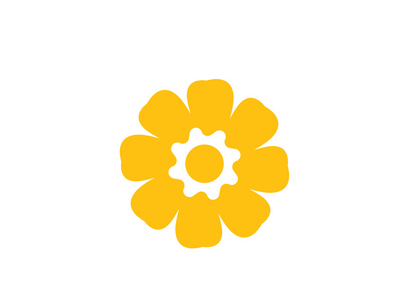 flower vector icon design template