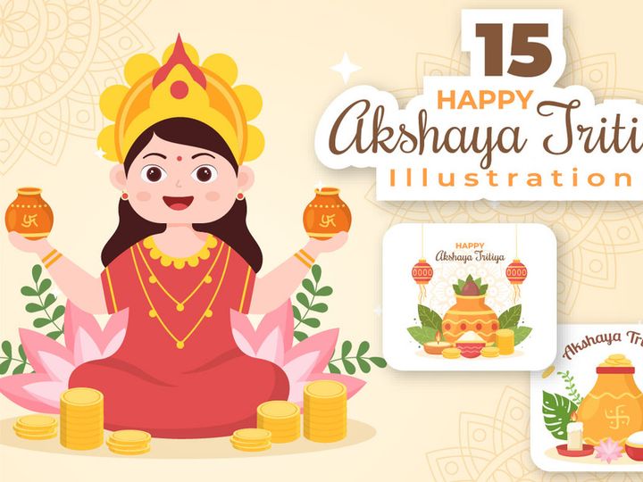15 Akshaya Tritiya Festival Illustration