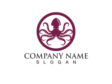 Octopus logo vector design symbol preview picture