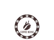 Premium coffee bean logo design.