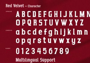 Red Velvet - Serif Font