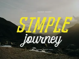 Simple Journey | Vintage Script Font preview picture