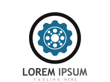 Gear logo with a creative idea.