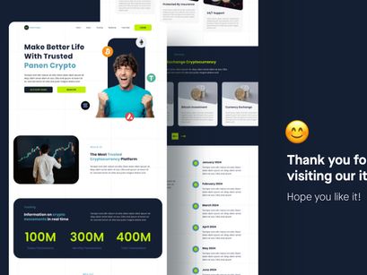 Panen Crypto - Crypto Market Website Landing Page