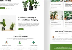 Plant - Plant Web App Landing Page Design 2