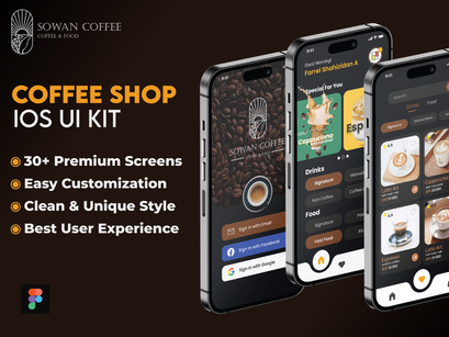 Sowan Coffee - UI Kit Coffee Shop App