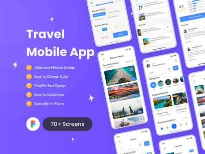 Traveltor - Travel App UI Kit