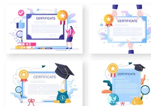 15 Certificate Document Illustration