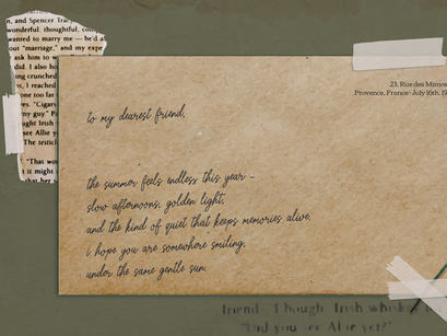 Forgotten Shores | Vintage Handwritten