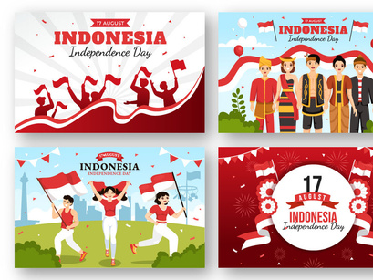 24 Indonesia Independence Day Illustration