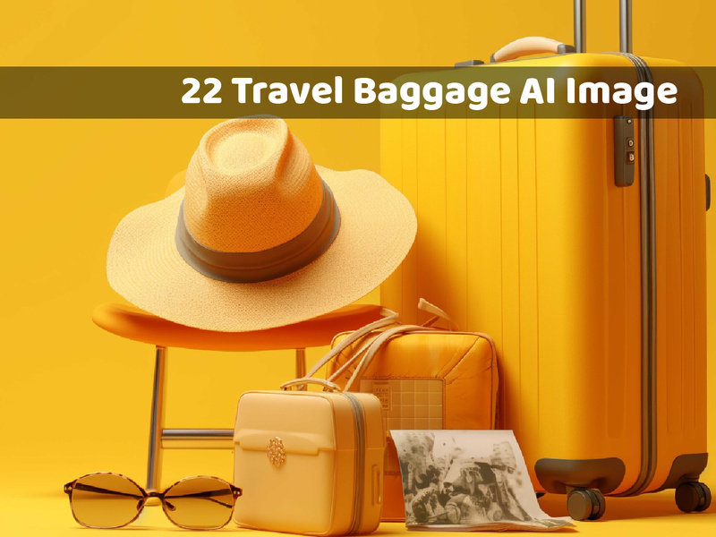 Travel Luggage Concept AI Image