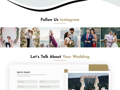 Wedding Videographer Website UI Kit