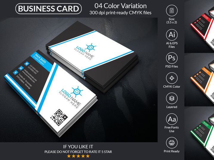 Corporate Business Card Design Template