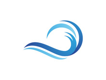 Water wave vector icon illustration design