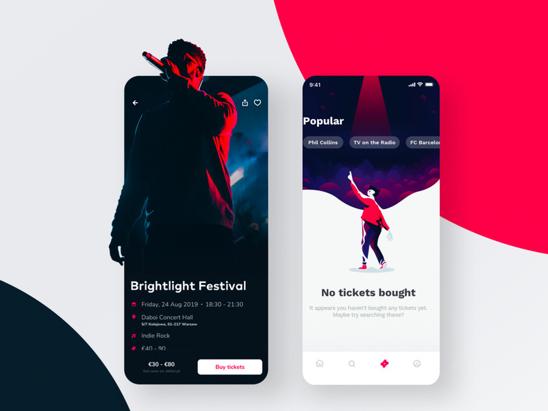 Ticketapp - Figma and Sketch Template
