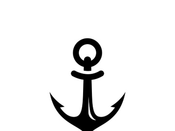 Anchor vector graphic design for logo and illustration template preview picture
