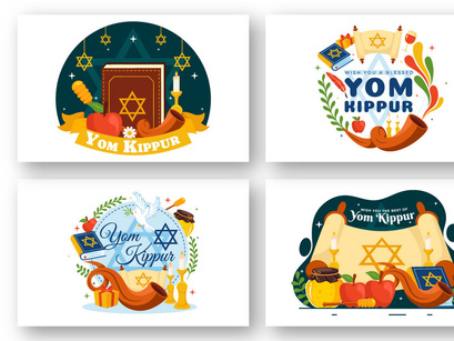 12 Yom Kippur Celebration Illustration