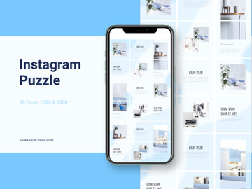 Instagram puzzle template preview picture