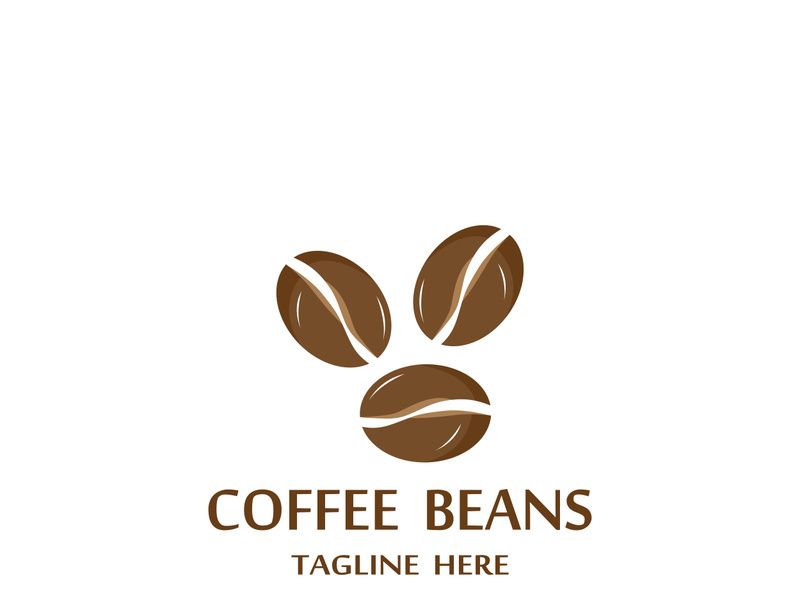 Premium coffee bean logo design.