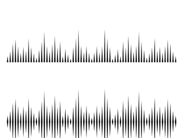 Sound waves vector illustration preview picture