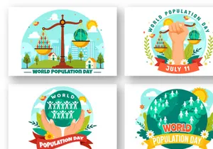 10 World Population Day Illustration