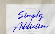 Simply Addiction | Brush Handwritten Script