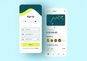 Premium Fintech Mobie Aplikasi UI KIT - BAGIAN 02