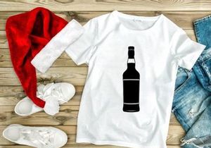 Black Silhouette of Liquor Bottle
