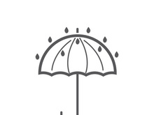 Umbrella icon logo design vector illustration