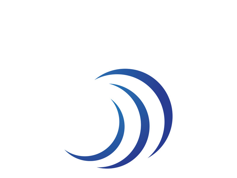 Water wave icon vector illustration design logo