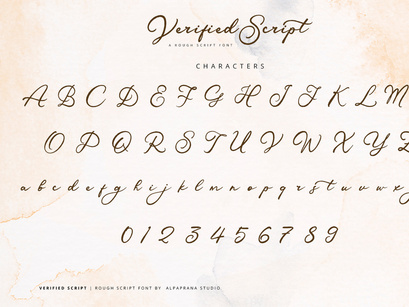 Verified Script - Rough Script Font