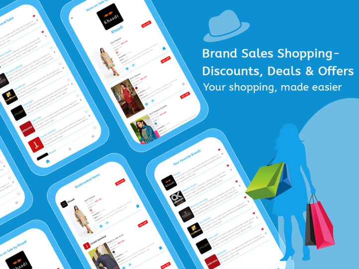 Brand Sales Shopping - Discounts, Deals & Offers UI/UX Design