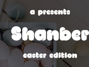 Shanber - easter font preview picture